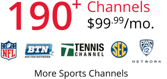 More Sports Channels Channels $99.99/mo. 190 +